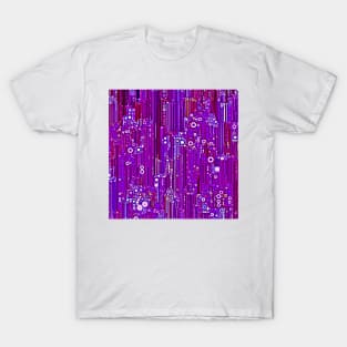 Cityscape in Violet T-Shirt